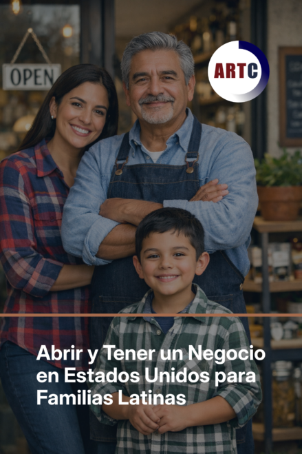 Padre, Hija y Nieto Latinos abriendo y gestionando su primer negocio en Estados Unidos